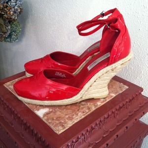 Red Patent leather Espadrilles
