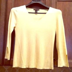 Yellow Silk/Cotton/Cashmere Top