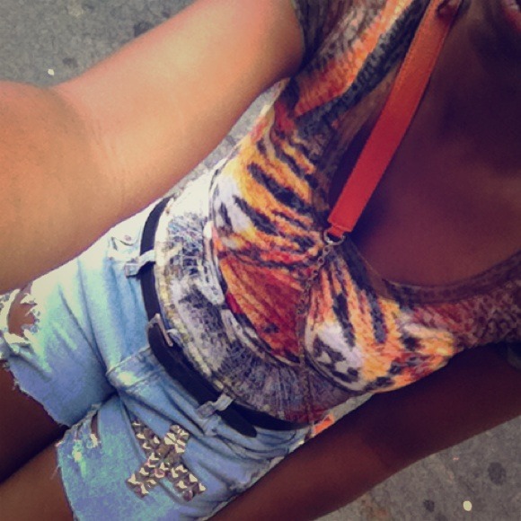 *SOLD in bundle**  Studded Shorts .