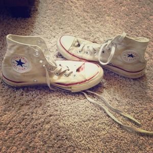 White Converse High-Tops