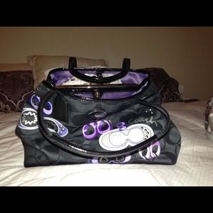 Coach purse and coin wristlet to match