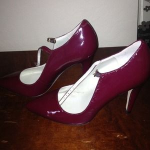 Burgundy pumps