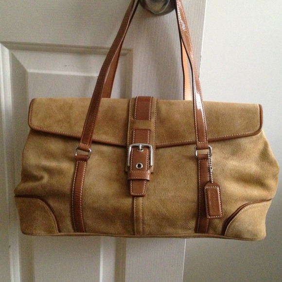 Coach suede bag