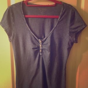 Guess jean washed shirt!!