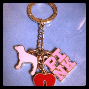 ❌Reserved til Thur❌VS Pink key chain. Never used