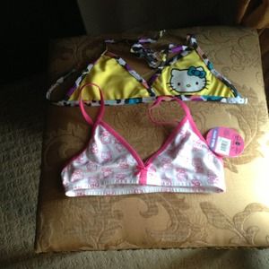 6x hello kitty bathing suit top or training bra