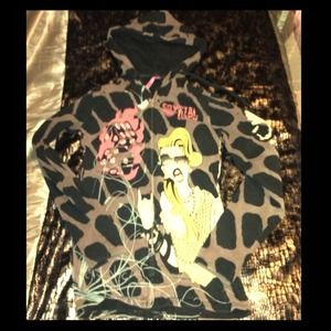 Crystal Rocks by Christian Audigier Hoodie small