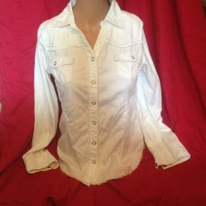 Guess long sleeve button down shirt XL 16 Jr