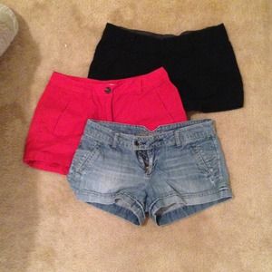 3 pairs of shorts