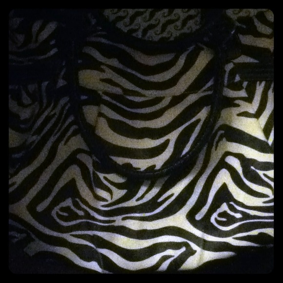 Zebra striped hand bag!