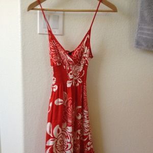 Hawaiian Print BeBe Dress