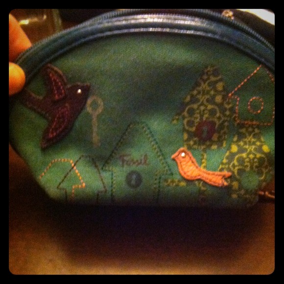 Authentic Fossil cosmetic bag