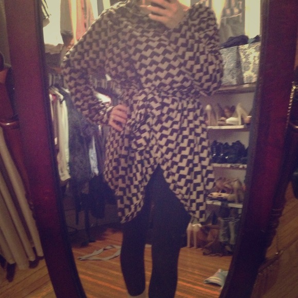 Chevron wrap sweater