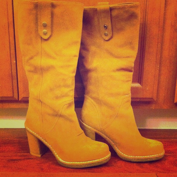 SOLD!!!  Ugg boots with heel...a rare find!