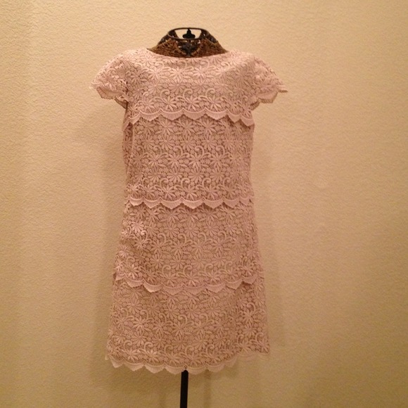 Champagne lace dress
