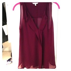 Sheer sleeveless blouse