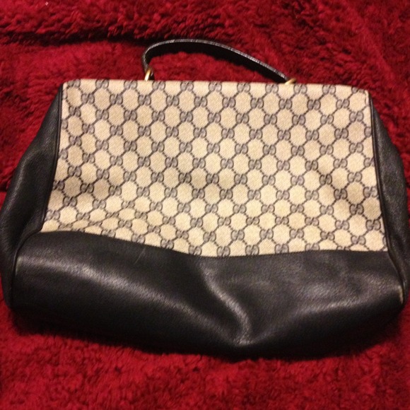 SOLD Authentic large Gucci tote satchel vintage ! - Picture 2 of 4