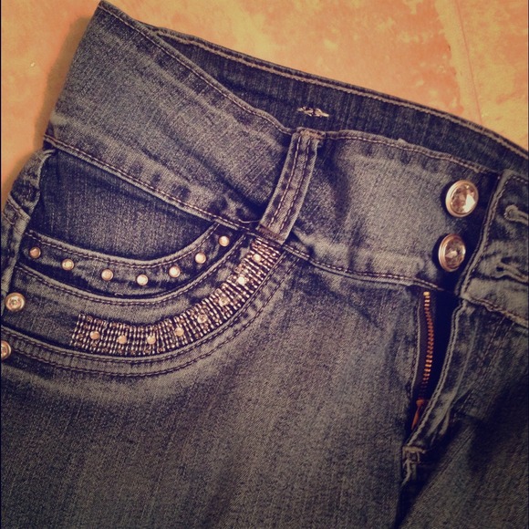 Reduced*Silver Diva Stretch BootyLift Skinny Jeans