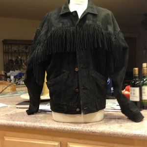 Vintage Black leather jacket