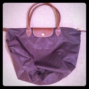 Brown long champ bag