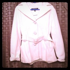 Kenneth Cole Reaction off white coat Size Large