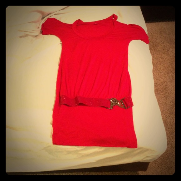 Red tunic/dress.