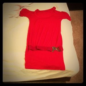 Red tunic/dress.