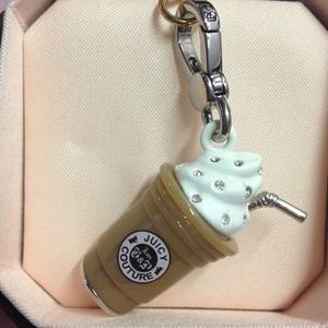 Silver Juicy Couture Coffee Charm