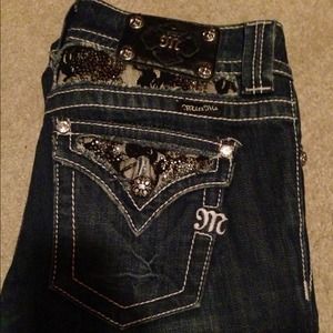 (On hold)Miss Me Bootcut Jeans size 27 dark wash