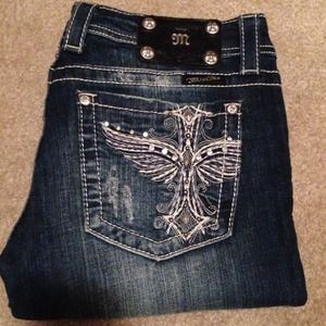 *Reduced* Miss Me Jeans size 28 Straight Leg