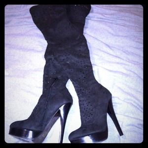 Bebe black boots