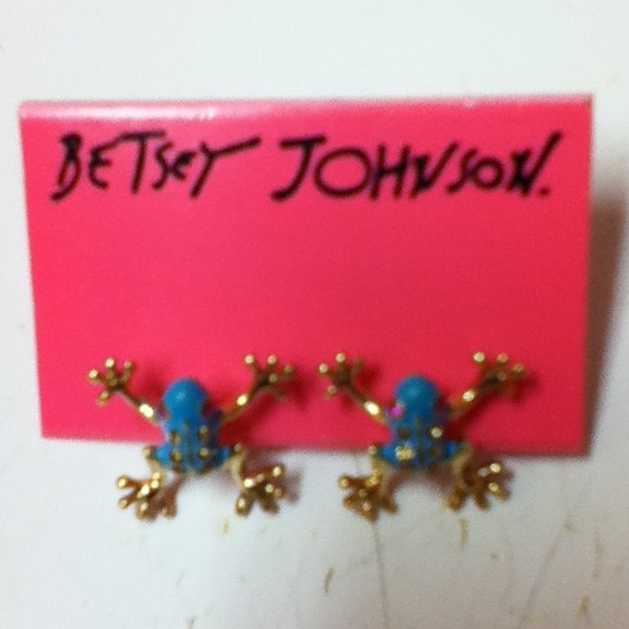 Turquoise frog ear rings