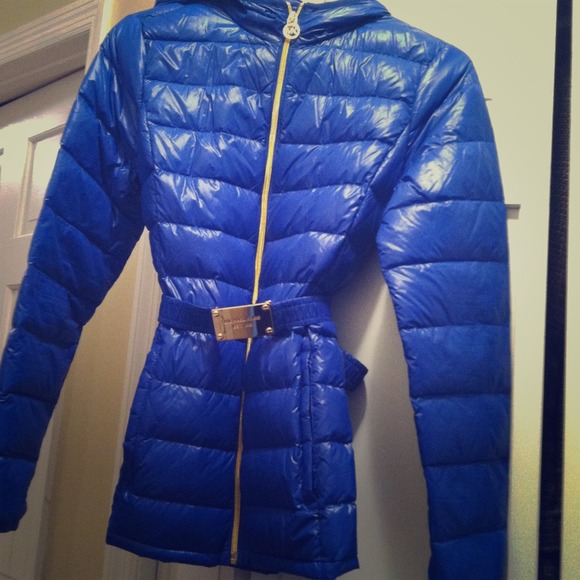 Michael Kors blue bubble jacket
