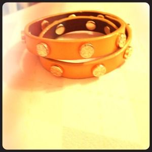 Neon orange Tory butch wrap bracelet