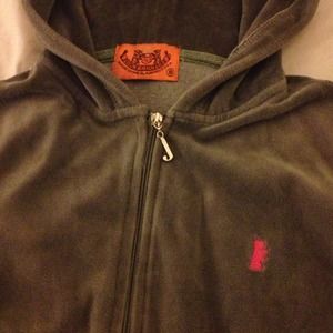 Juicy Couture Gray Velour Pants & Hoodie