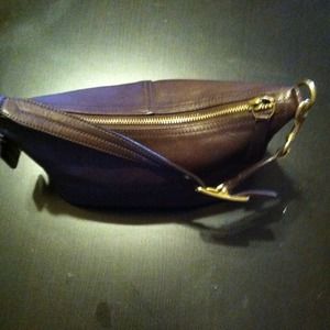 Brown Leather Coach w/ dust bag