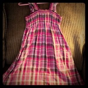 🔴SOLD🔴 Little girls plaid sun dress. Super cute!