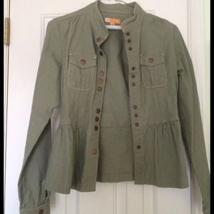 Military Inspired Green Light Jacket