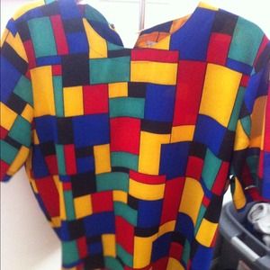 Vintage color block shirt