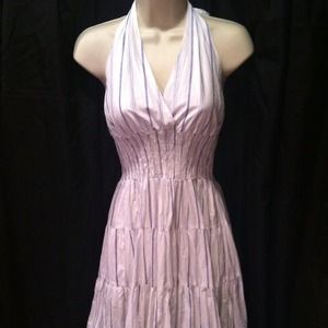 👼Charlotte Russe white halter dress S