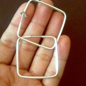 Square shape earrings 925