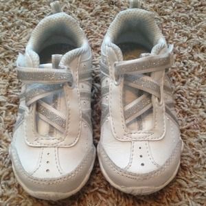Toddler girl sparkly Velcro shoes