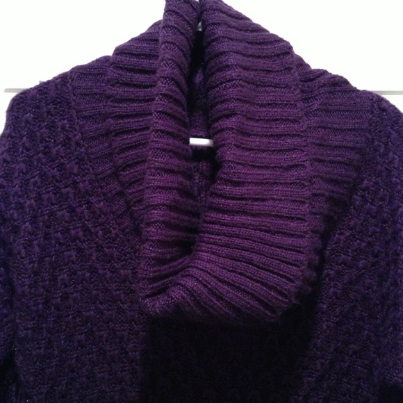 BUNDLE FOR sam i am Purple sweater dress/tunic - Picture 3 of 4