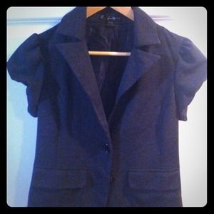 Forever 21 charcoal grey blazer like shirt jacket