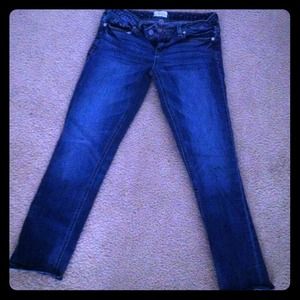 Aeropostale dark wash skinny jeans