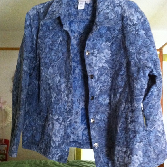 Coldwater Creek Denim tapestry jacket