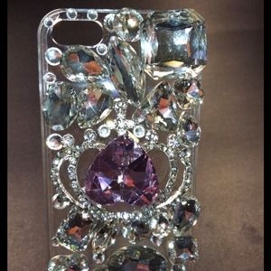 Handcrafted Iphone5 gemstone RESERVED for Tap50