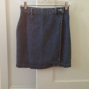 Gap Denim Wrap Skirt