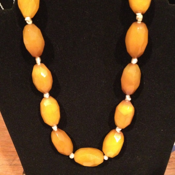 Mustard quartz necklace - Picture 1 of 3