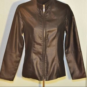 Jackets & Coats - Faux Leather Jacket Jackets & Coats - Faux Leather Jacket